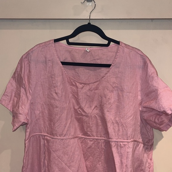 Grae Cove pink linen dress size XXL - Picture 2 of 11